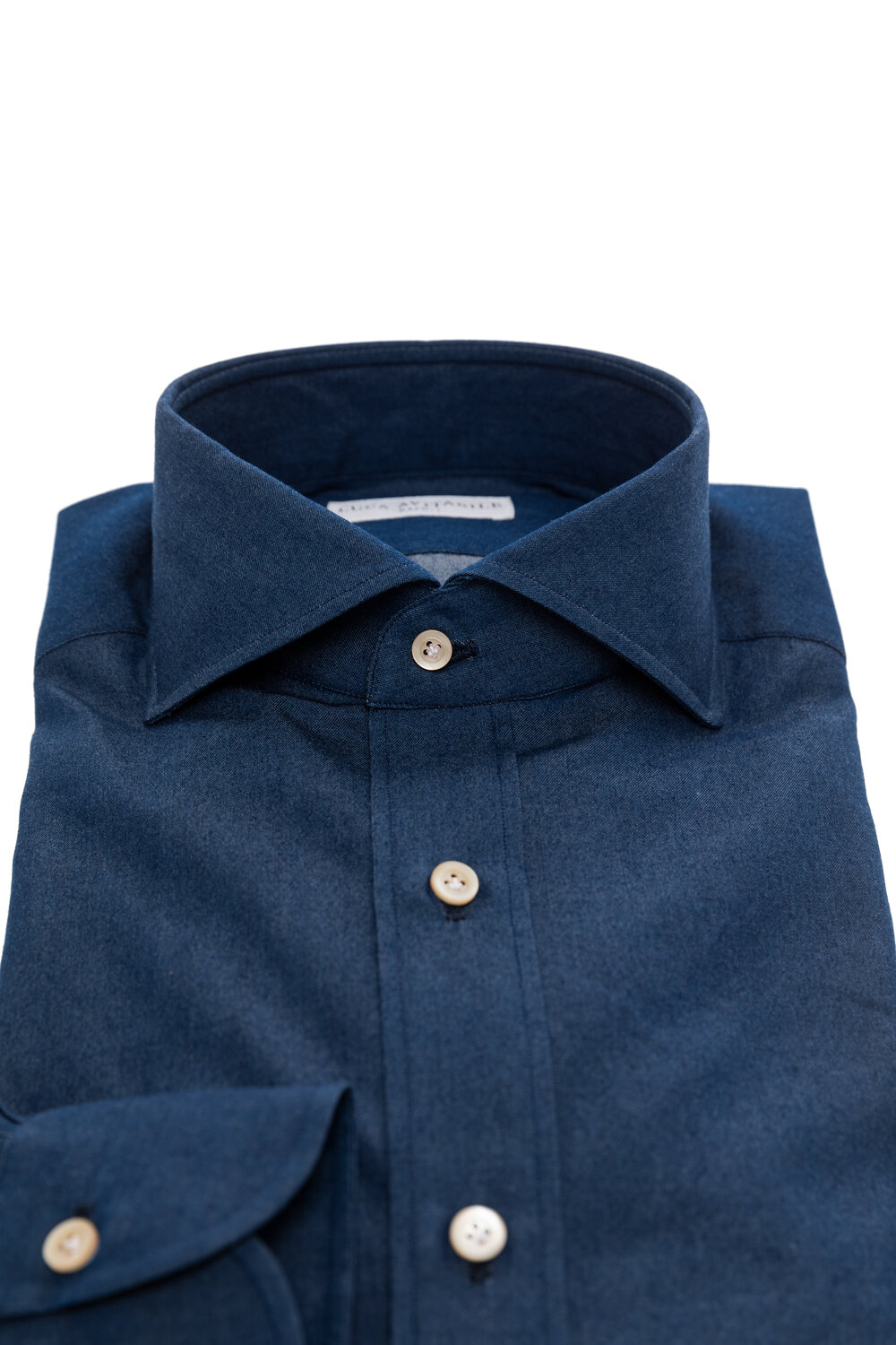 Denim - Indigo Blue Shirt - Luca Avitabile - Handmade Shirt